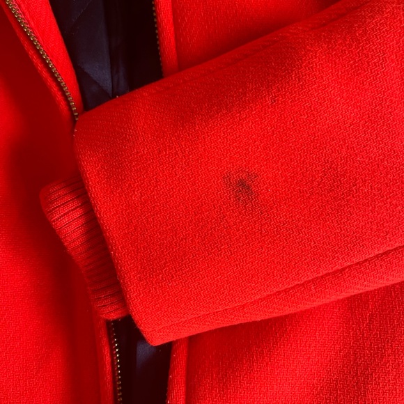 JCrew Italian Wool Lodge Coat - free ship! Red - Picture 5 of 8